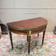 Half-moon table in mahogany from the Louis XVI period, 18th century.