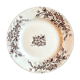 Round plate in iron earth HB & Cie
