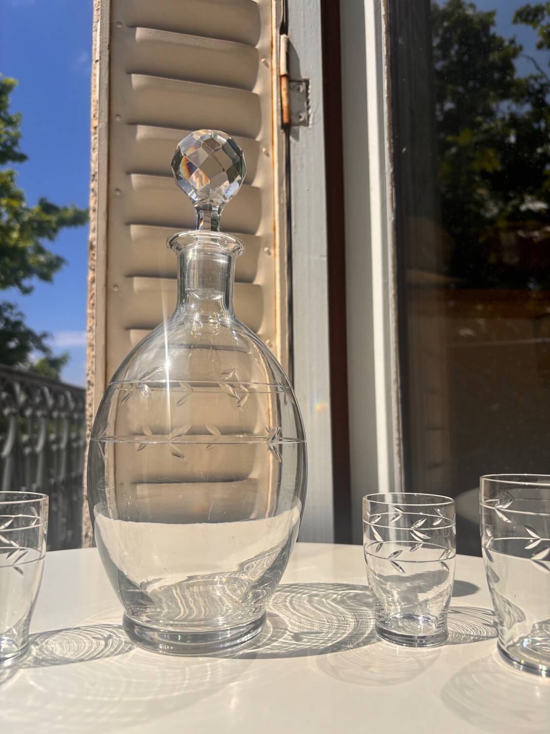 Porto service Baccarat 7p. M. Longchamp