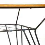 Vintage coffee table with wired base