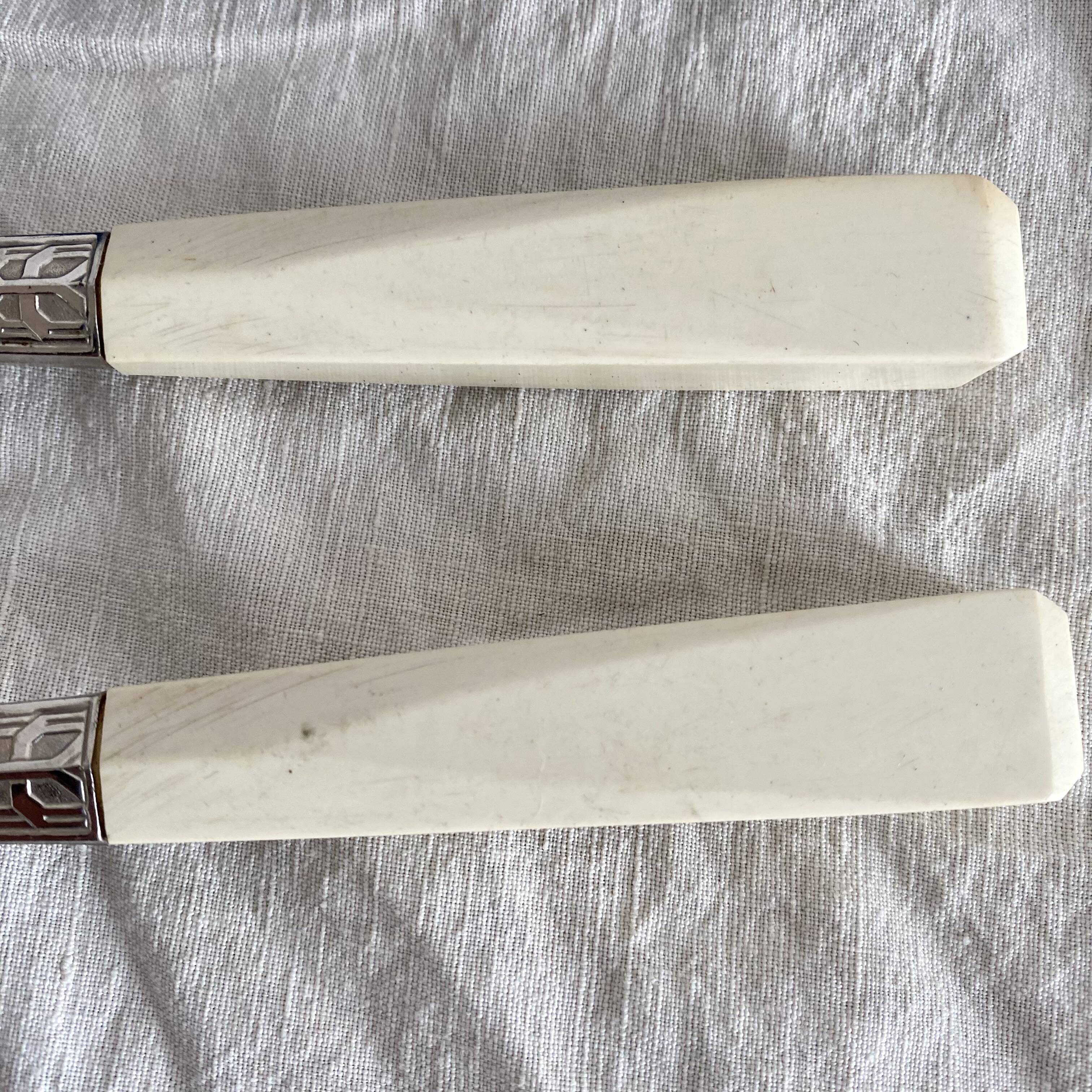 Antique salad servers
