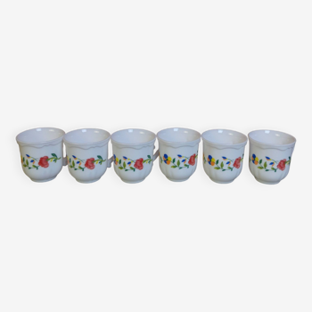 6 arcopal coffee cups