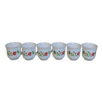 6 arcopal coffee cups
