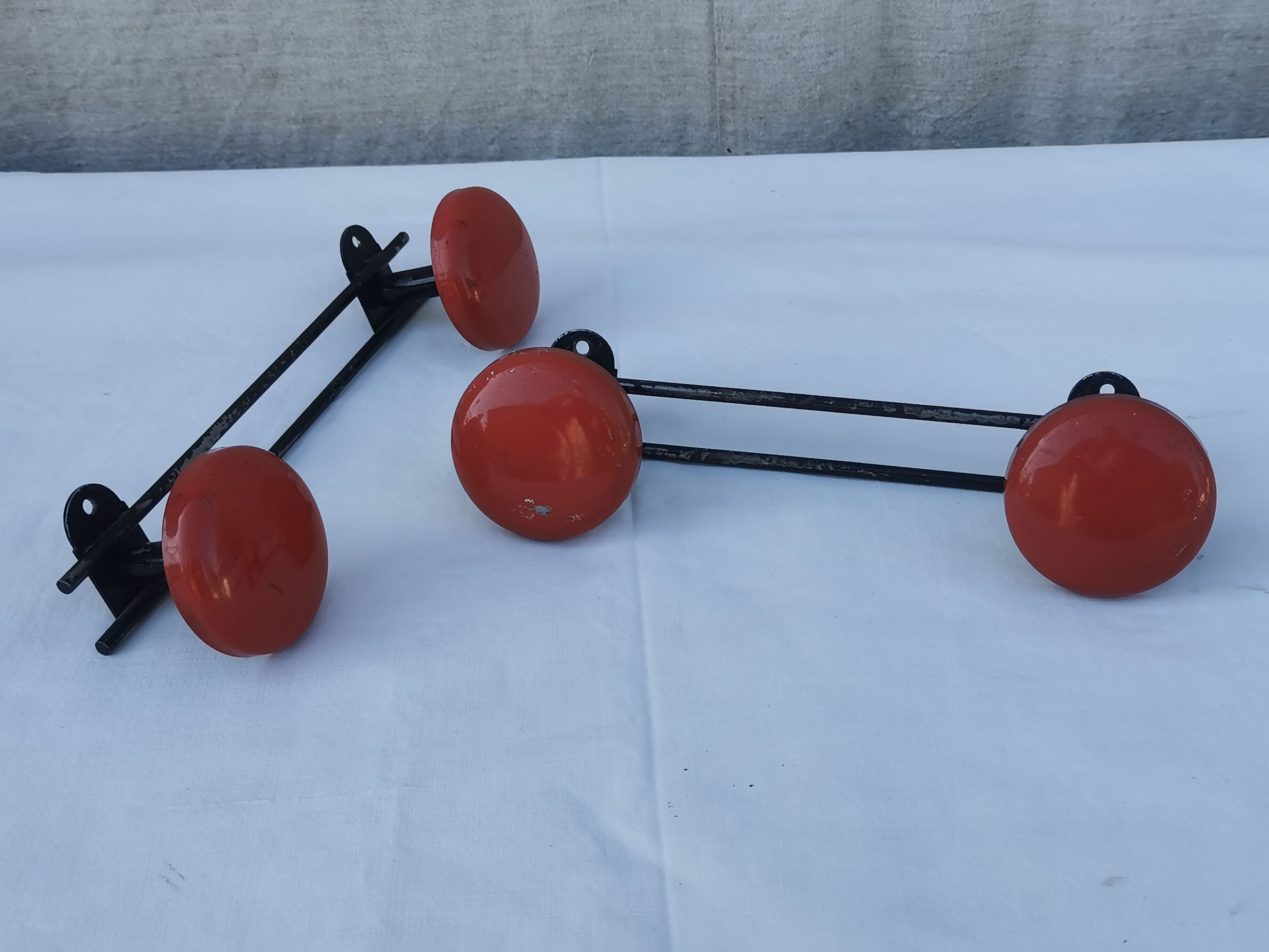 Pair of vintage coat racks
