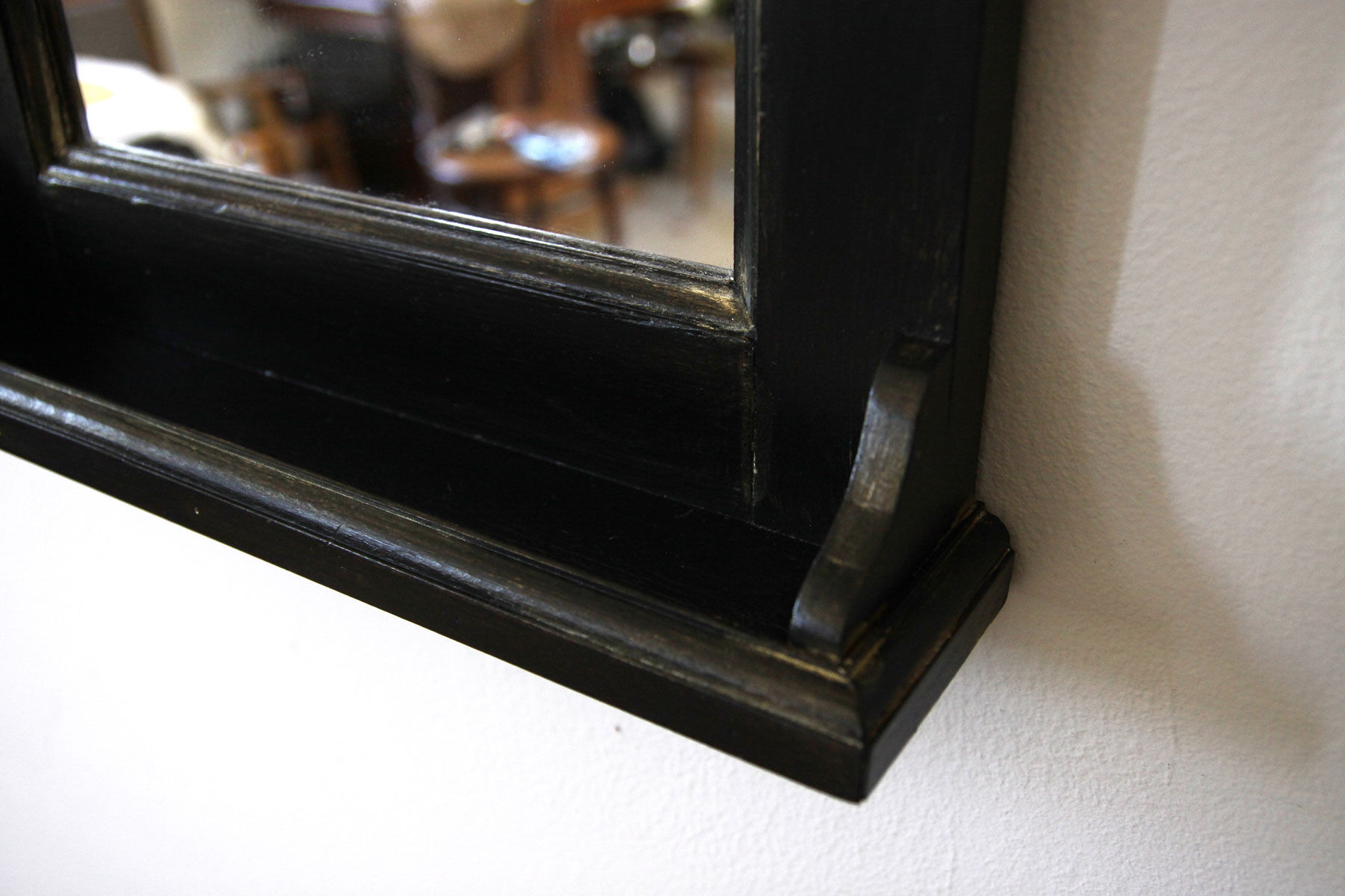 Old-air patinated black mirror 54x38cm