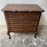 Commode XXeme 3 tiroirs chêne massif style Louis XV