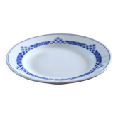 Coupe sur pied piédouche bleu Ariège Digoin Sarreguemines