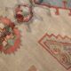 Handmade Rustic Vintage Turkish Rug, Beige & Blue Geometric Rug 220x145 cm