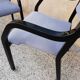 Suite de 4 fauteuils italiens vintage des années 80