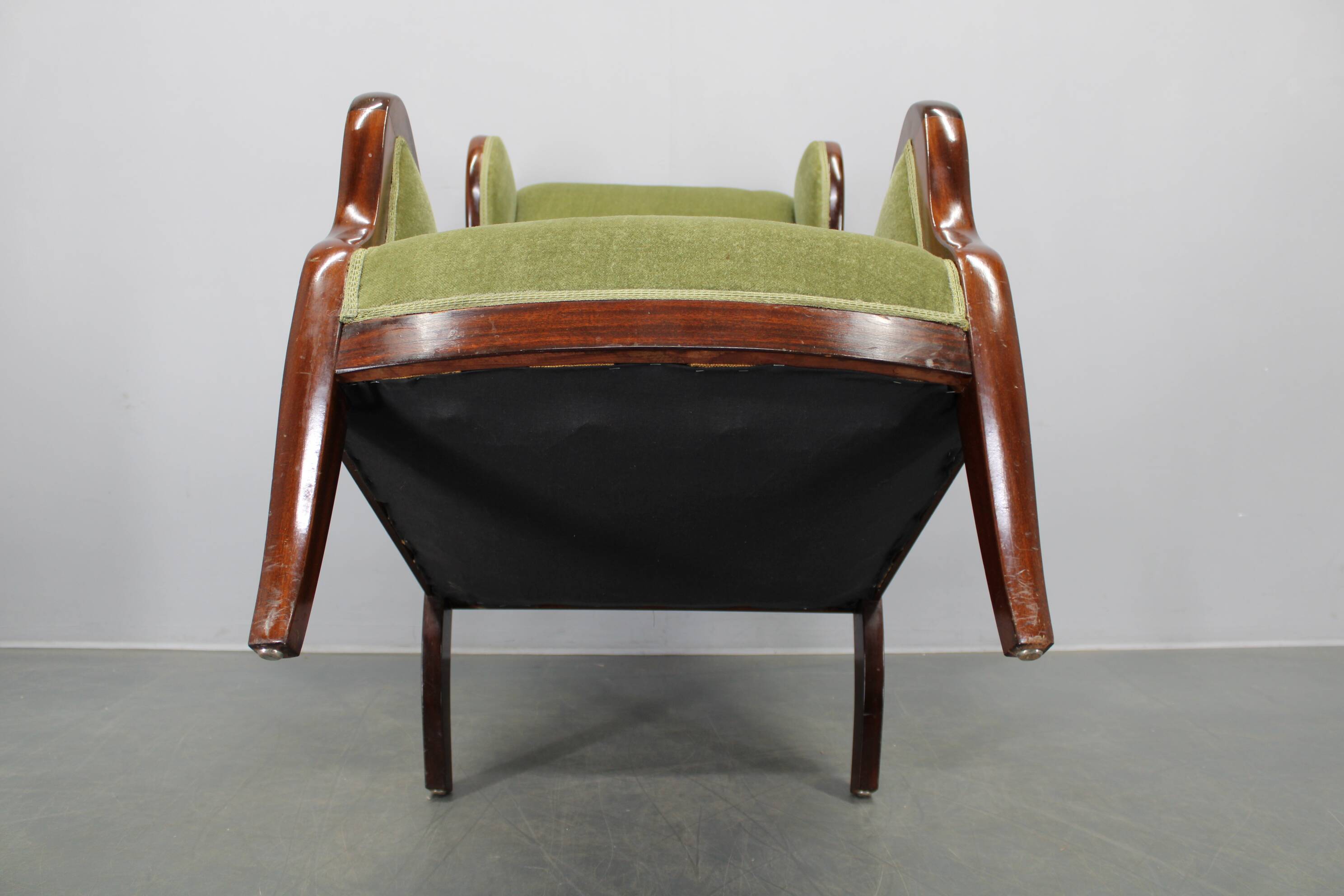 Danish mid-century wingback armchair by Frits Henningsen, 1950s