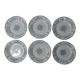 6 assiettes plates compiegne terre de fer
