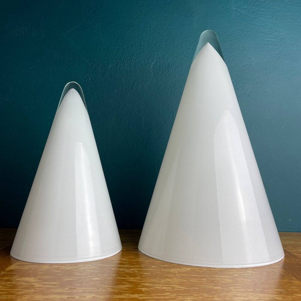 Cone table lamps Murano, Italy, 1970s, set of 2