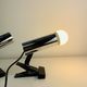 Pair of chrome clip-on spotlights, 1970s