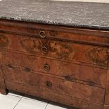Chest of drawers with marble top