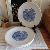 Anciennes assiettes plates Lunéville KG Badonviller