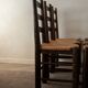 Vintage French Brutalist Dining Chairs by Georges Robert, 1950s, Set of 6
