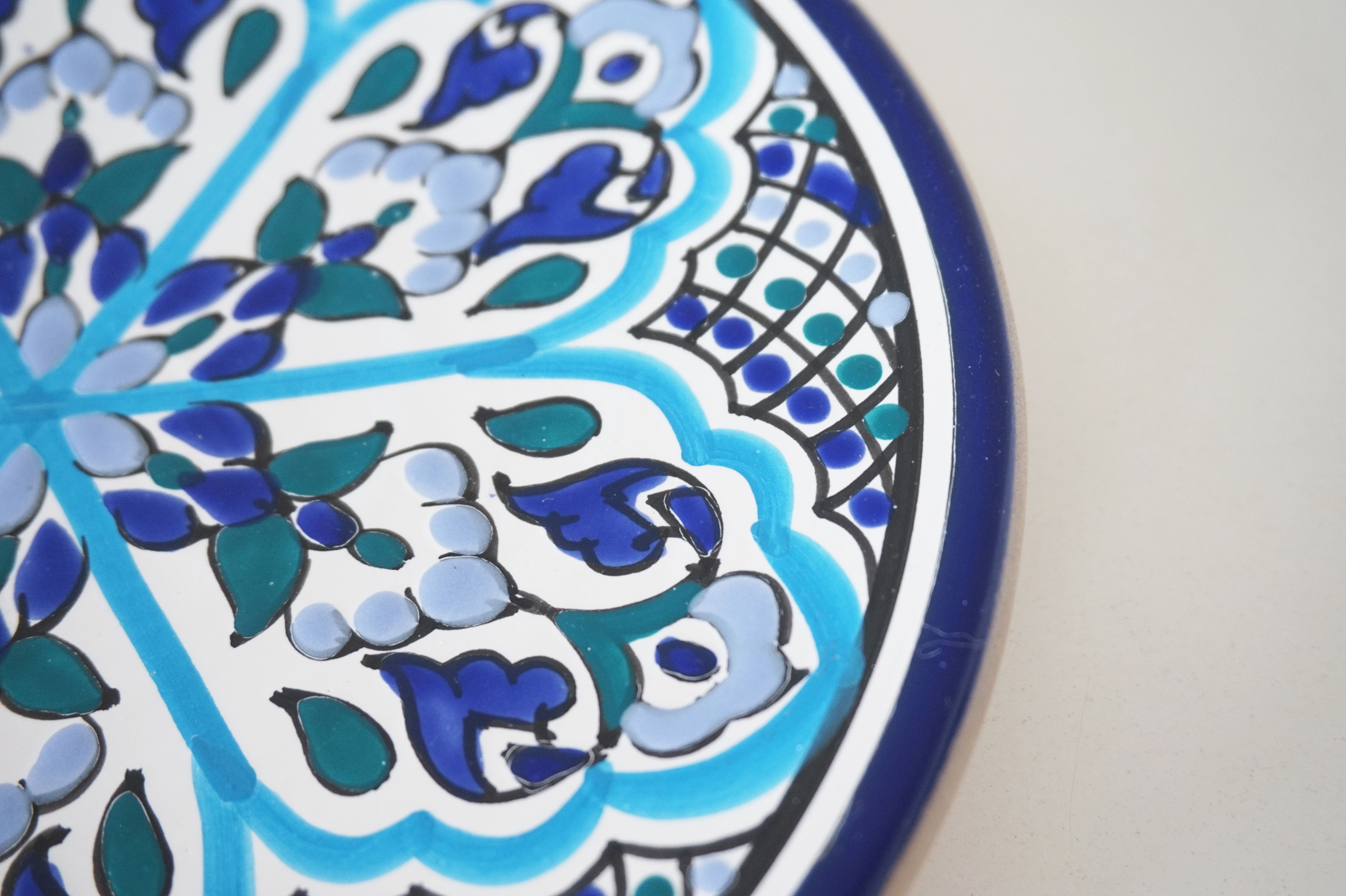 Spanish painted ceramic plate