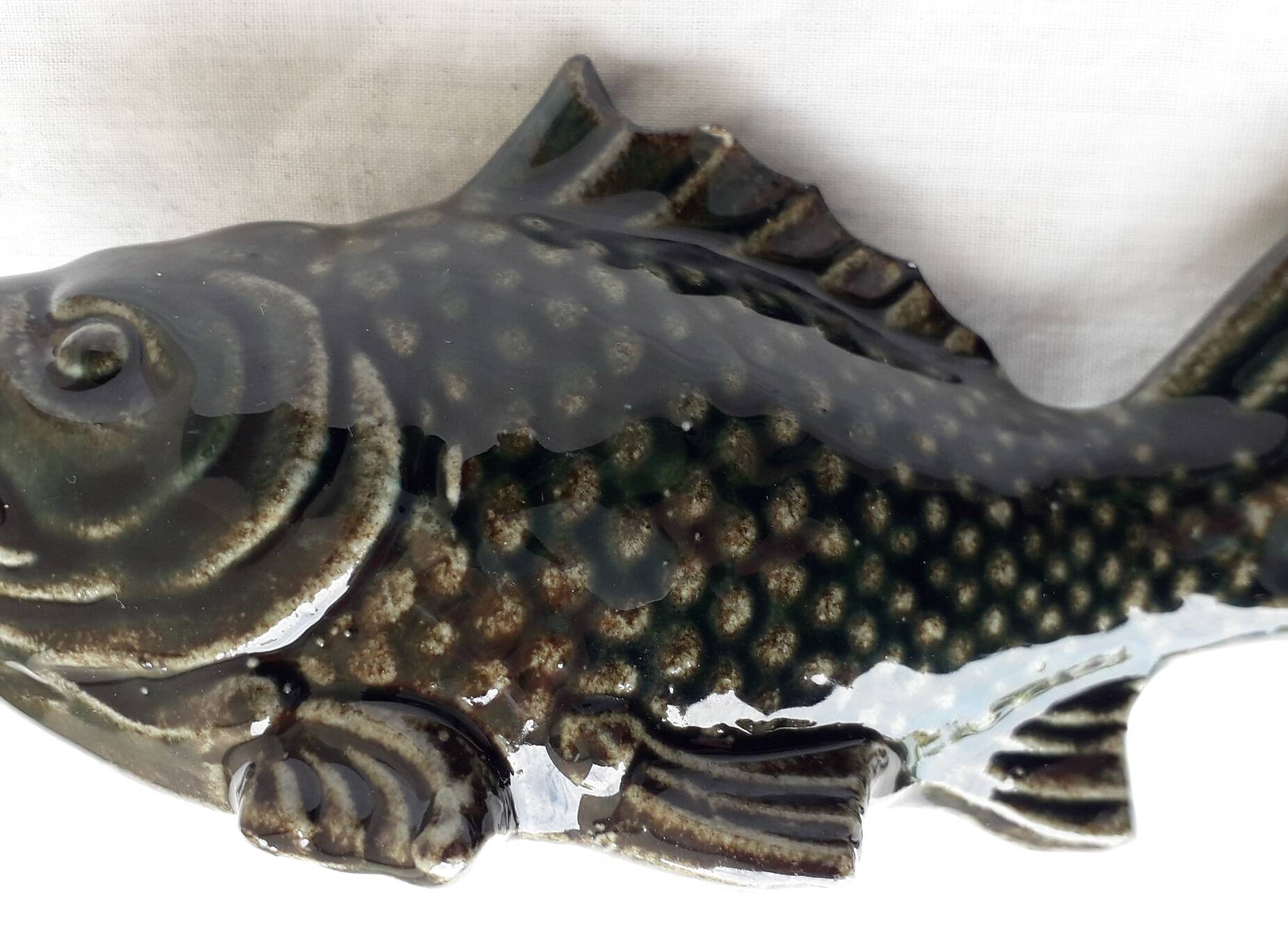 Ceramic fish piggy bank
