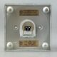 60s 70s Wall Lamp Ice Glass Cube Wall Sconce by Müller & Zimmer Germany