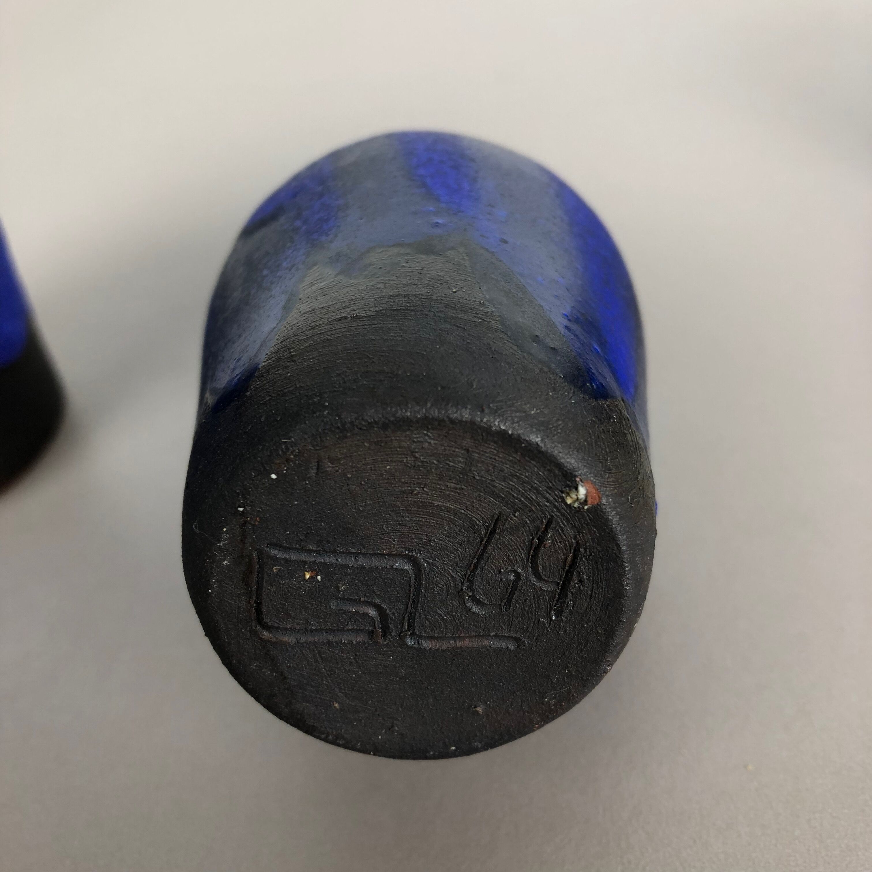 Set of 3 ceramic studio pottery vase by Gerhard Liebenthron, Germany, 1960s