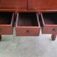 Small Asian lacquered wardrobe with 2 doors and 5 drawers.