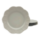 6 flat plates made of Limoges porcelain.