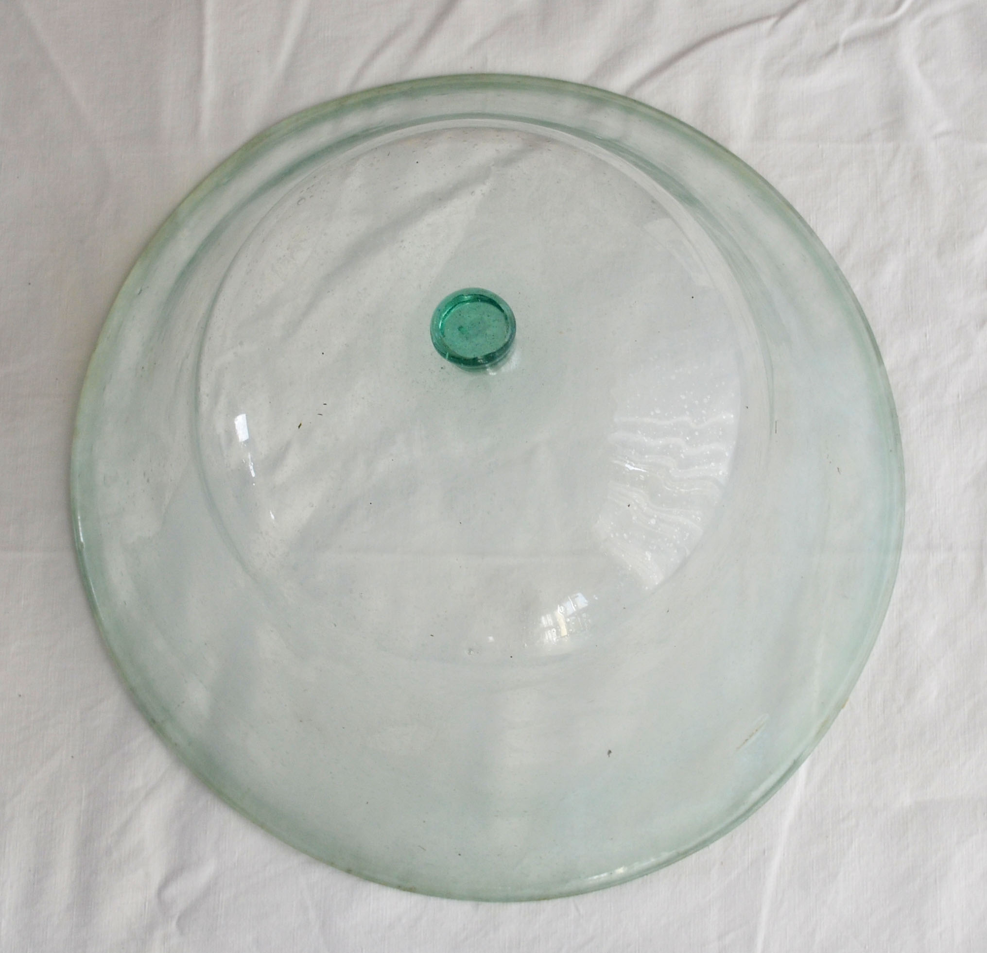 Late 19th century glass garden bell