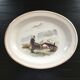 Plat oval décor breton signé