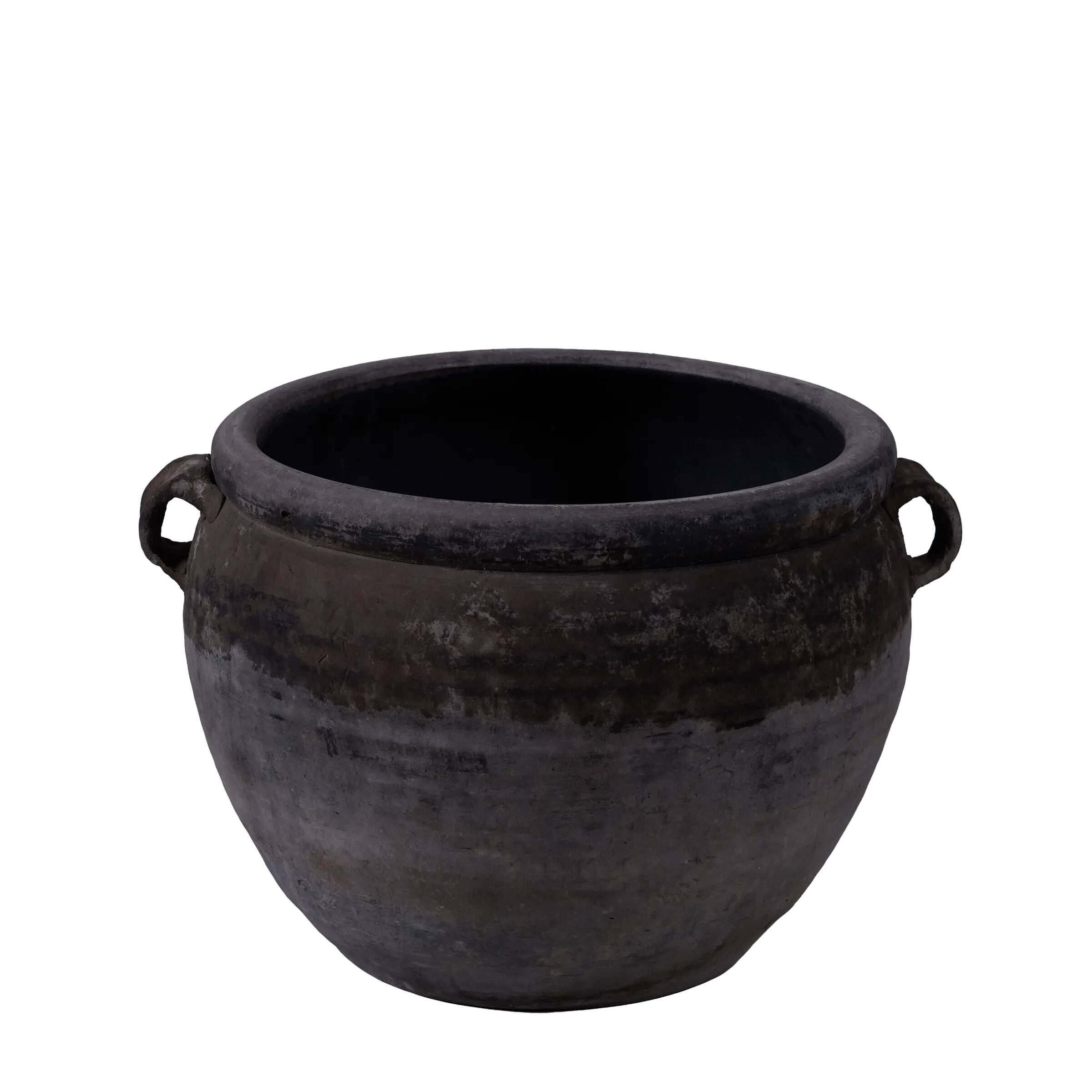 Yanan - Grey Chinese pottery with handles no. 2