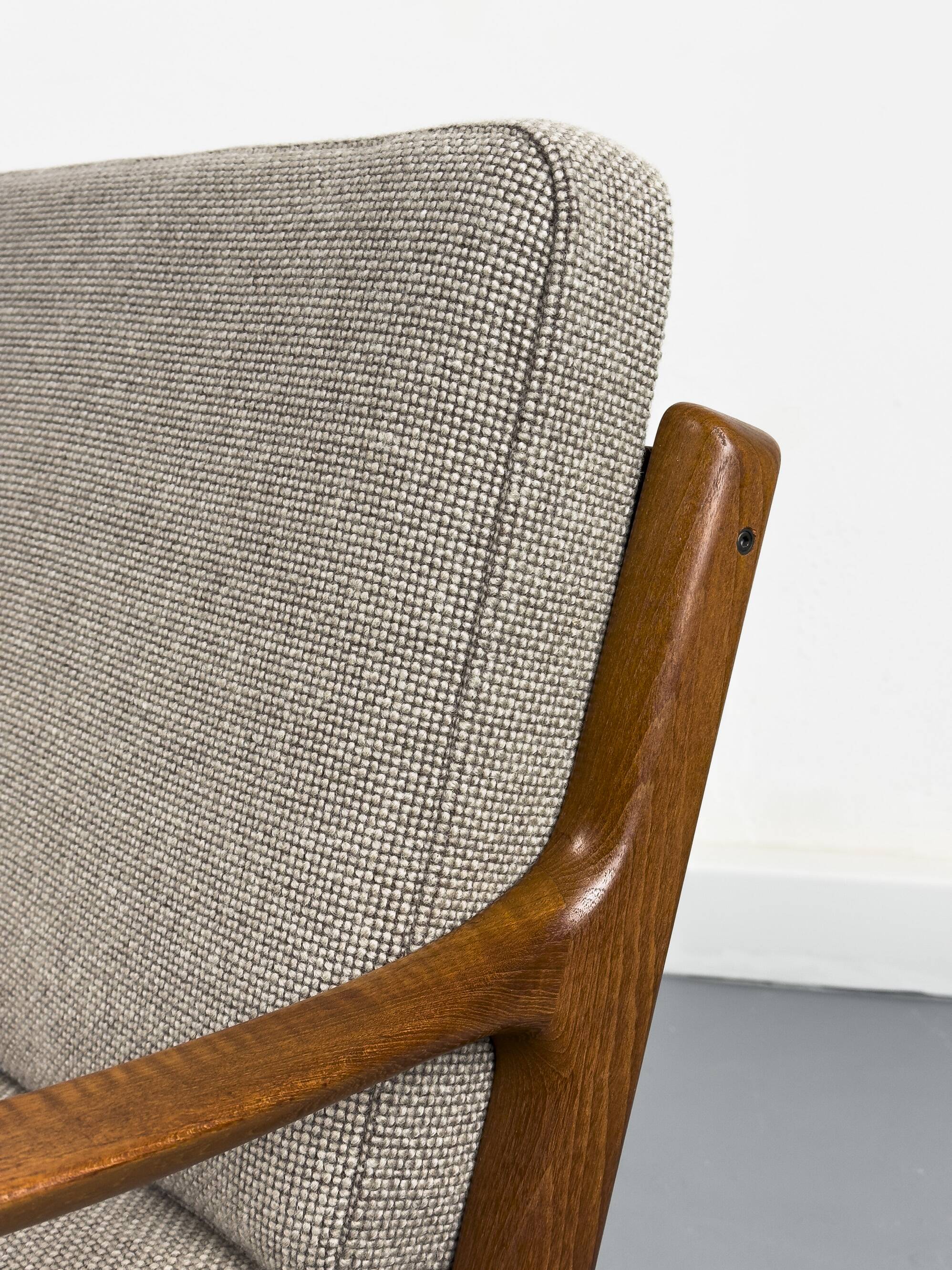 Teak 3-Seater Senator Sofa by Ole Wanscher for France & Søn, 1964