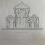 Engraving of ancient architecture
