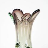 Green vase, Murano glass, 1960s, made in Italy