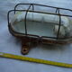 Old "window" industrial wall light cast iron and glass