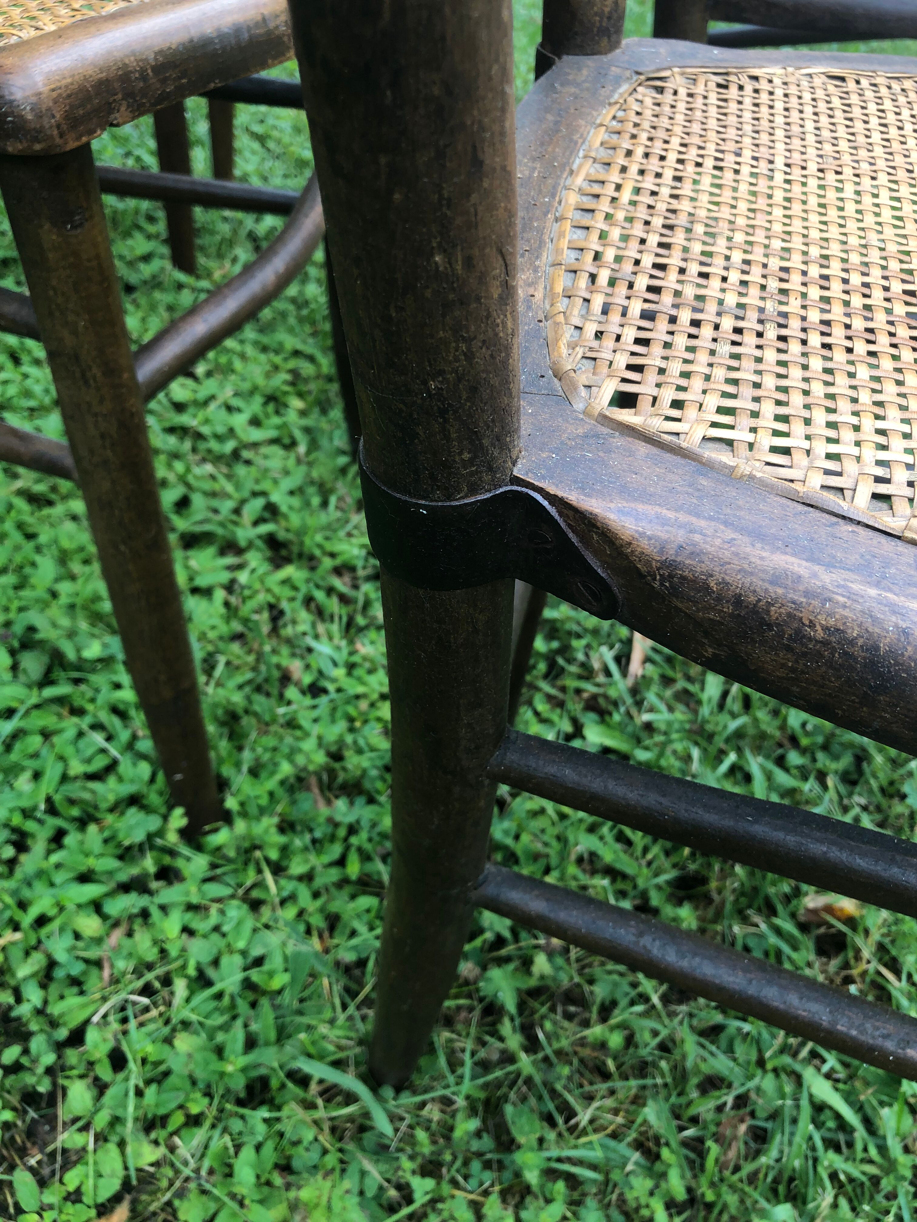 Canned bistro chairs