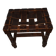 brutalist Spanish vintage leather stool 1960s