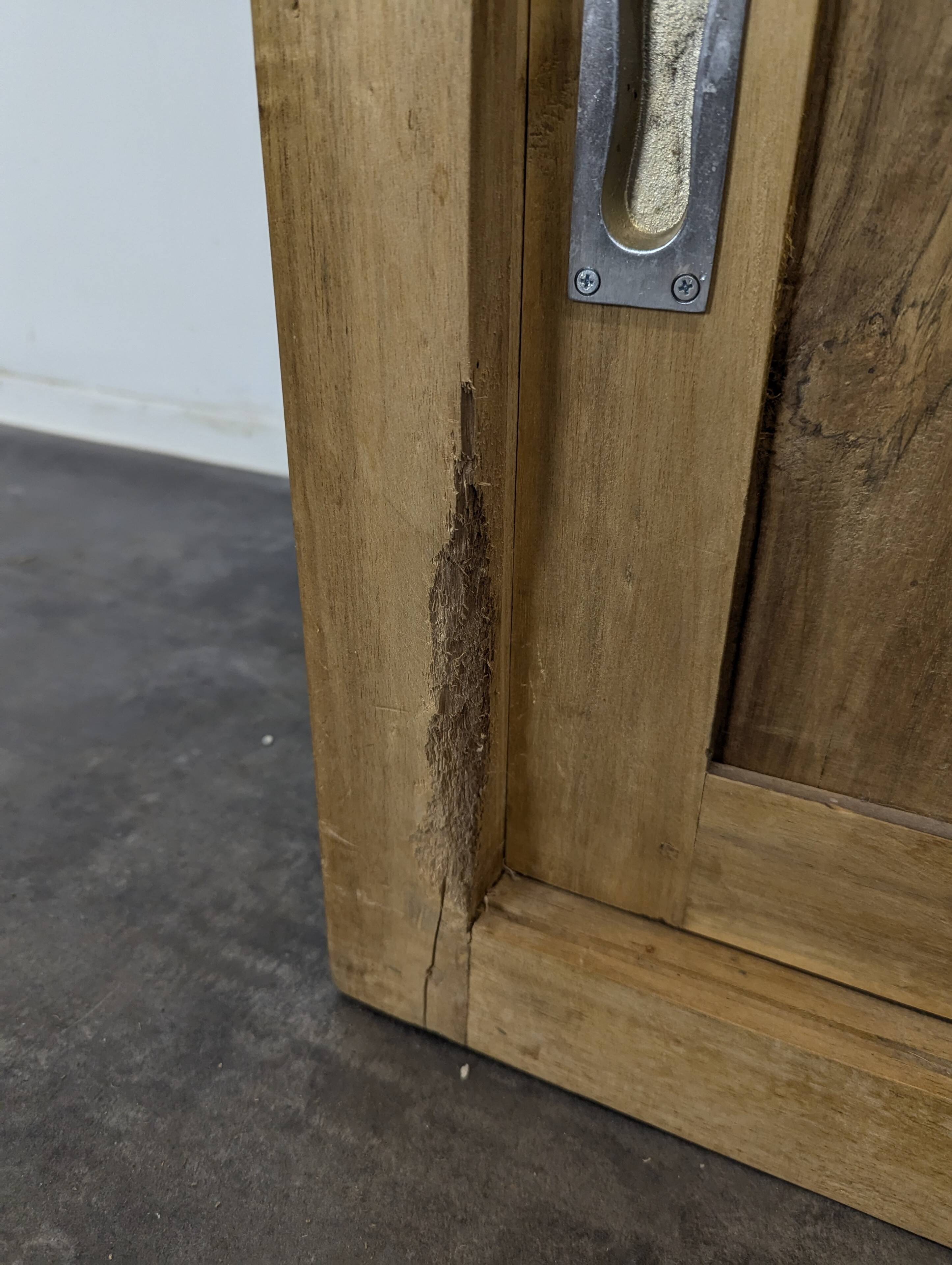 Industrial pine sideboard