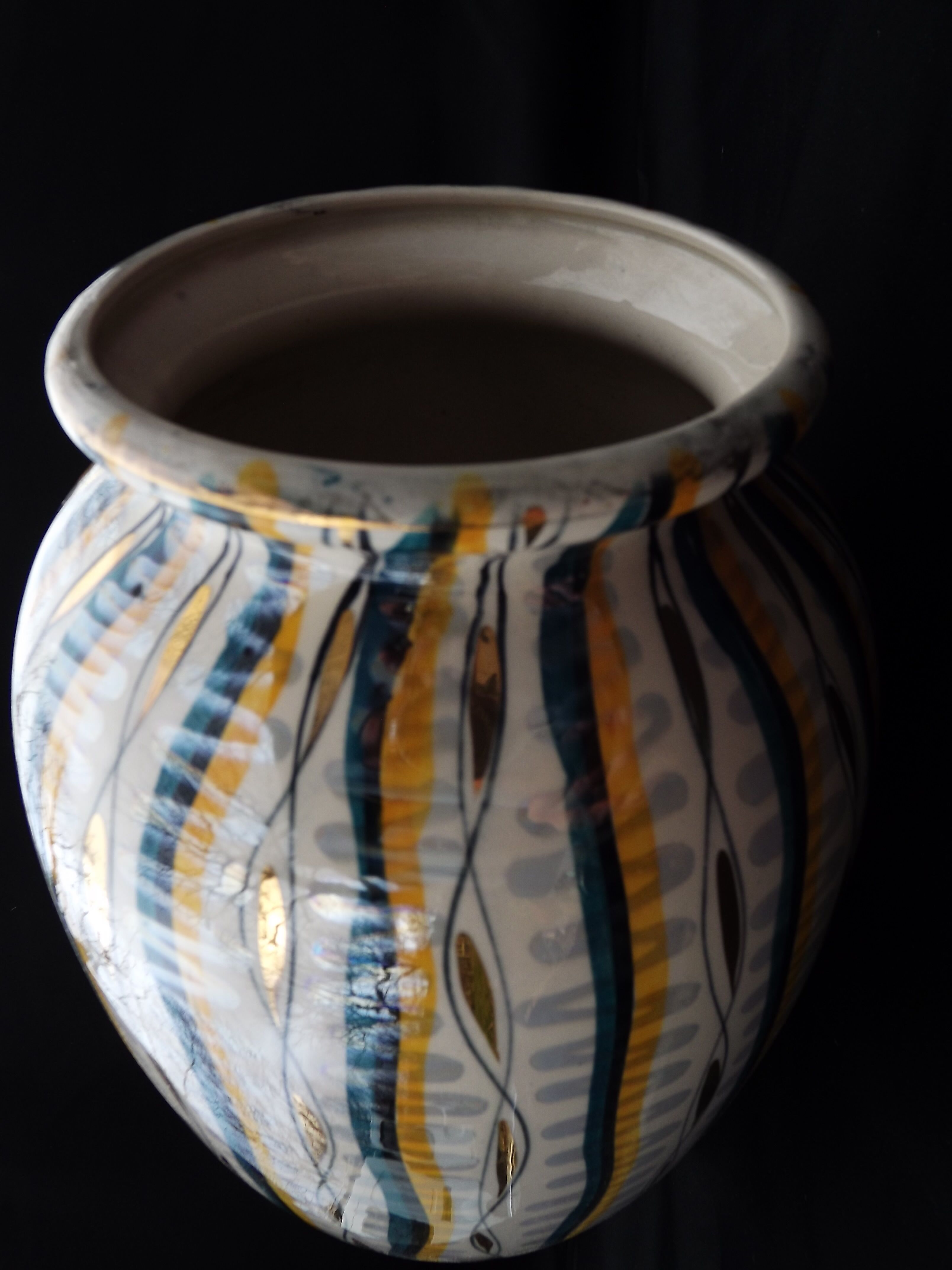 Large Hubert Becquet vase