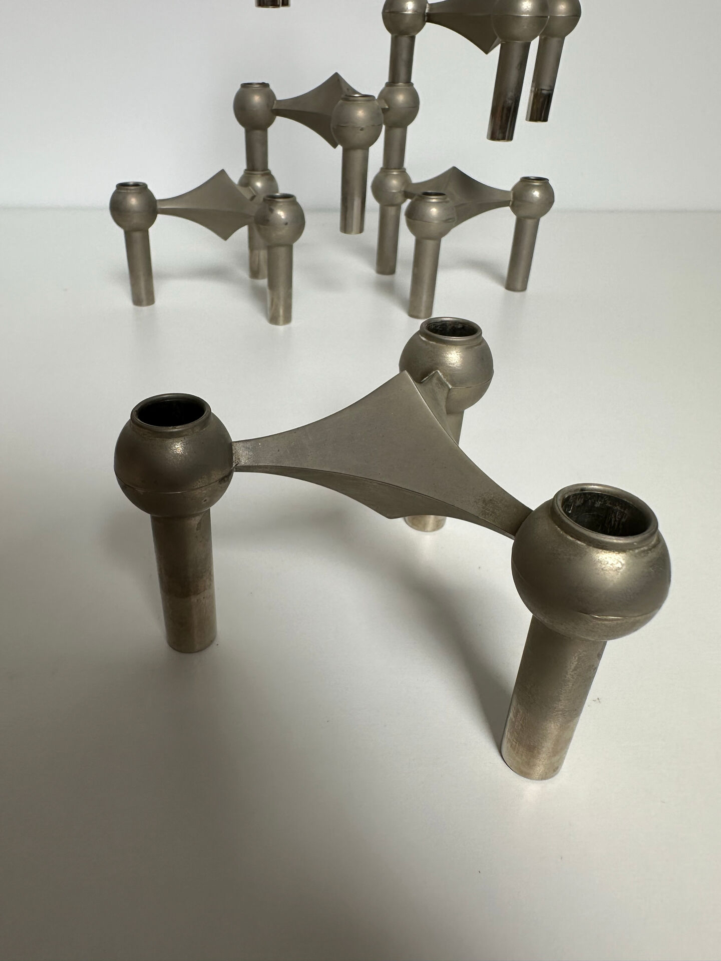 6 Nagel S22 candle holders, vintage