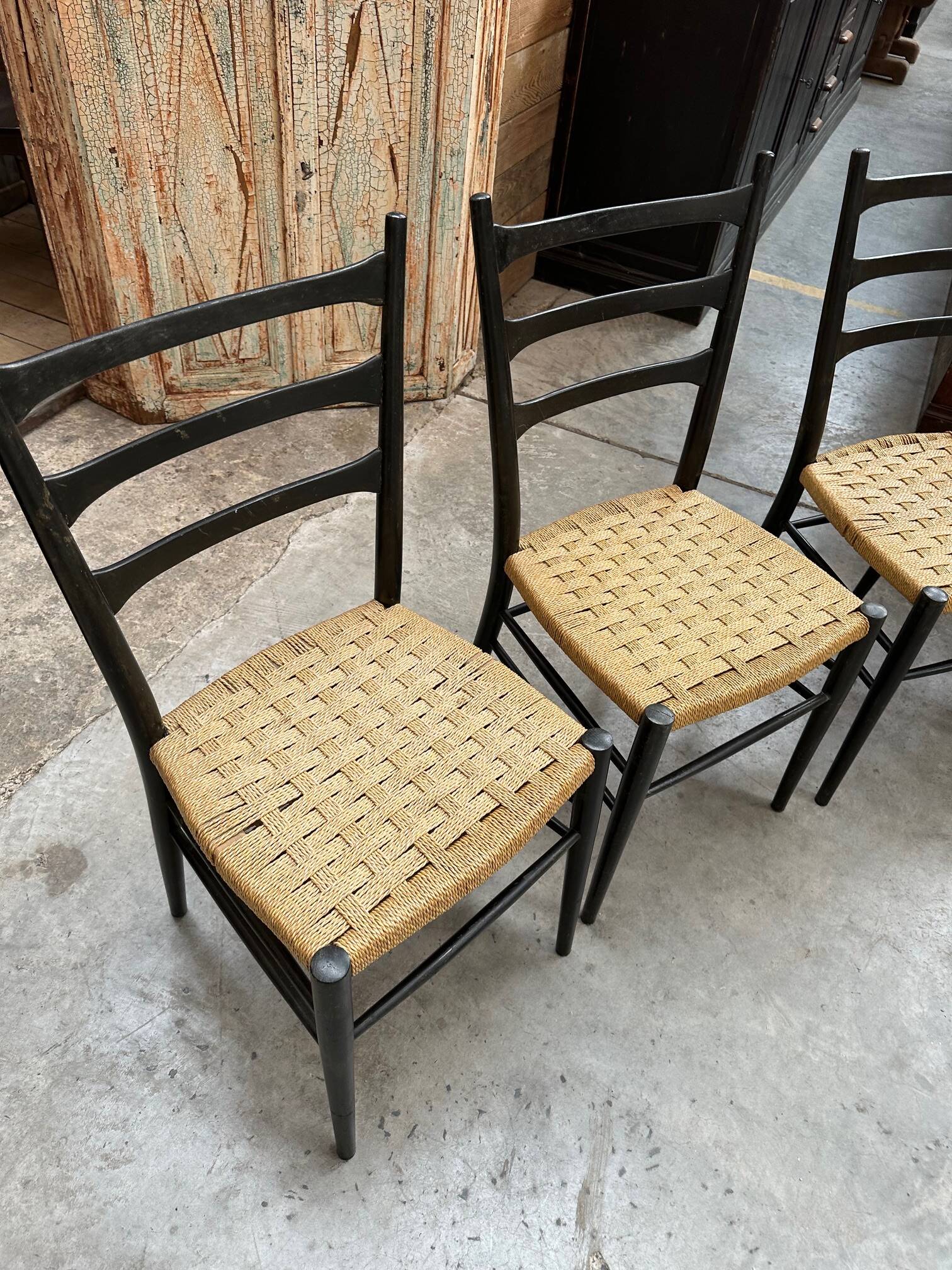 Set of 4 Gessef chairs from the 60s