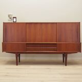Teak highboard, Danish design, 1970s, production: Denmark