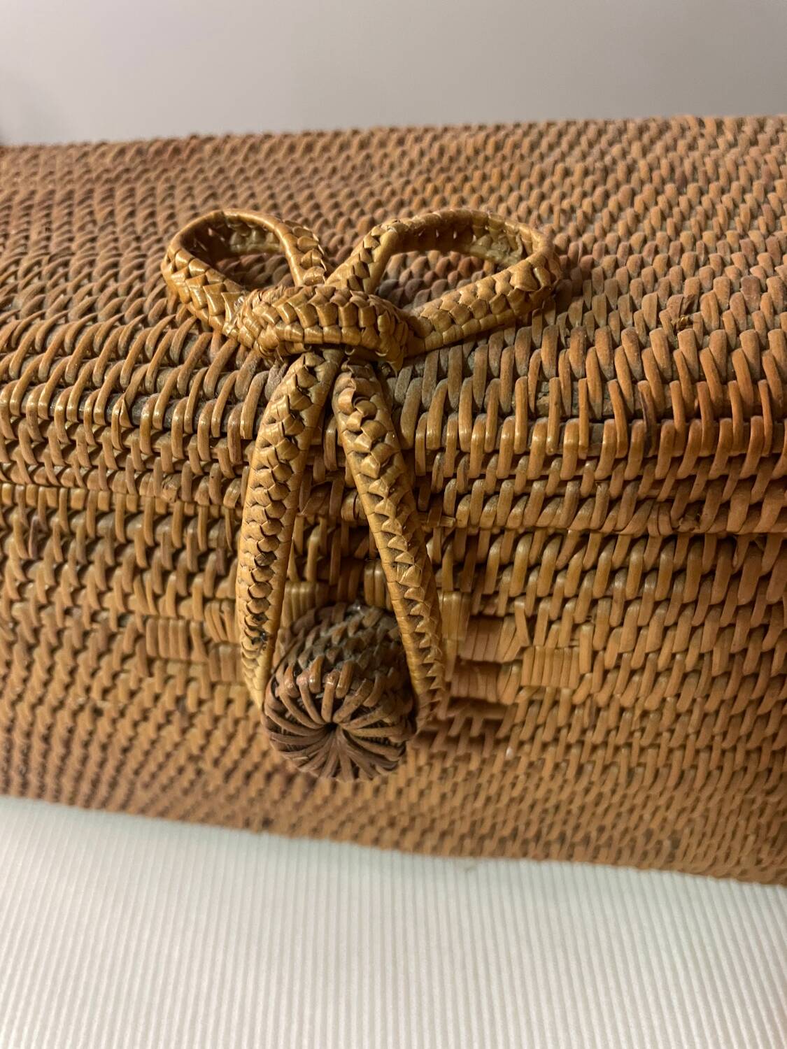 Small decorative wicker basket