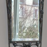 Mirror art deco wrought iron 75x87cm