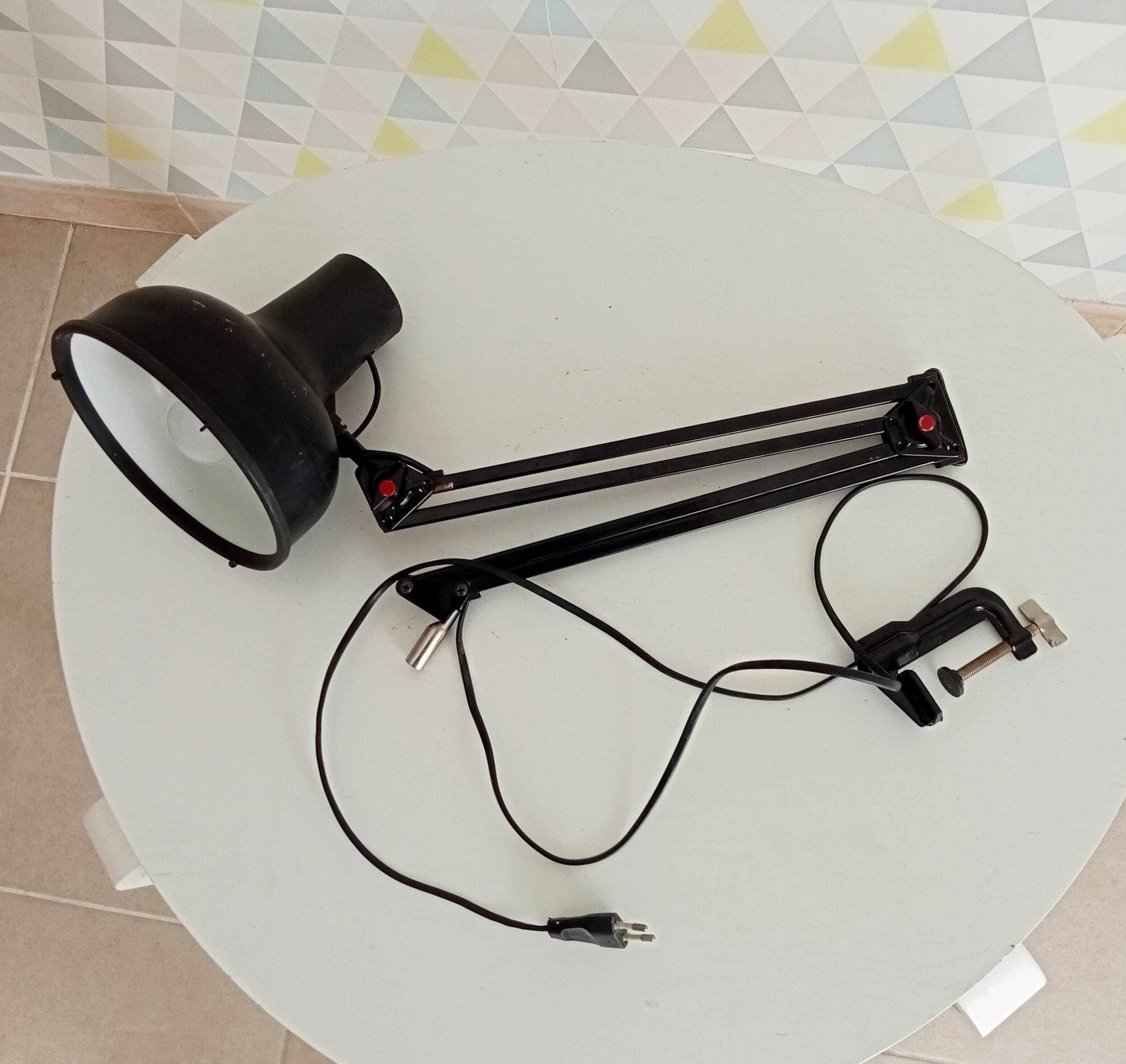 Vintage Scandinavian architect lamp Lival 70s