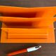 Vintage orange letterholder 70s
