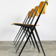 Vintage Pyramid chairs by Wim Rietveld for Ahrend de Cirkel