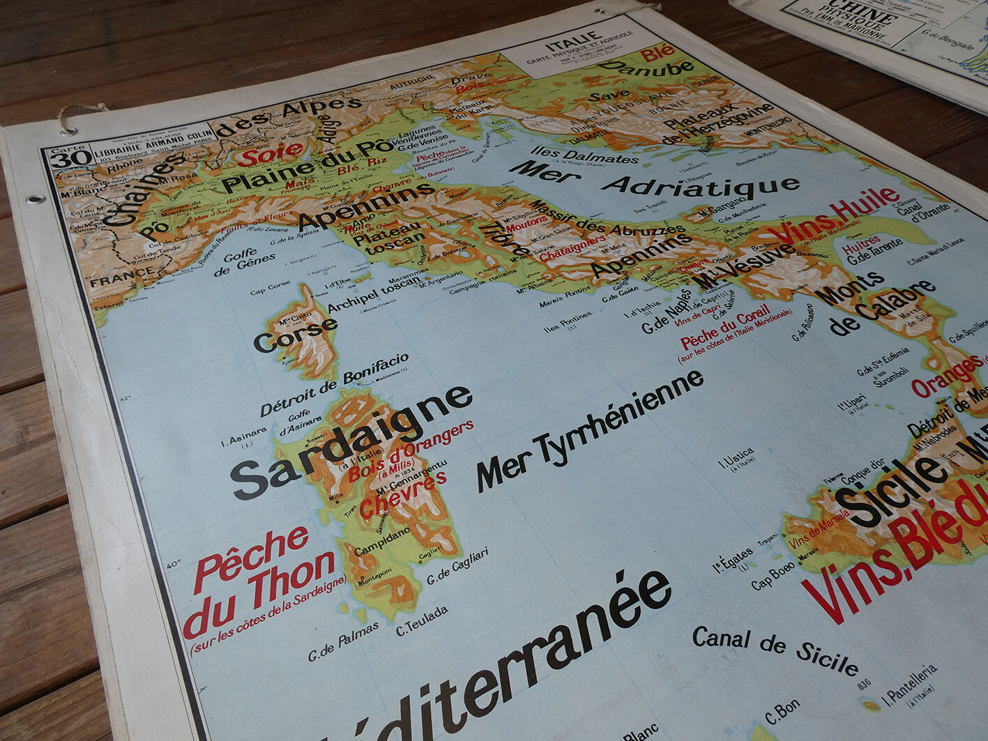 Italy's ancient school map no.30 Vidal Lablache