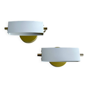 Paire de lampes murales vintage