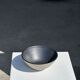 Duo of gray Indonesian ceramic bowls or salad bowls