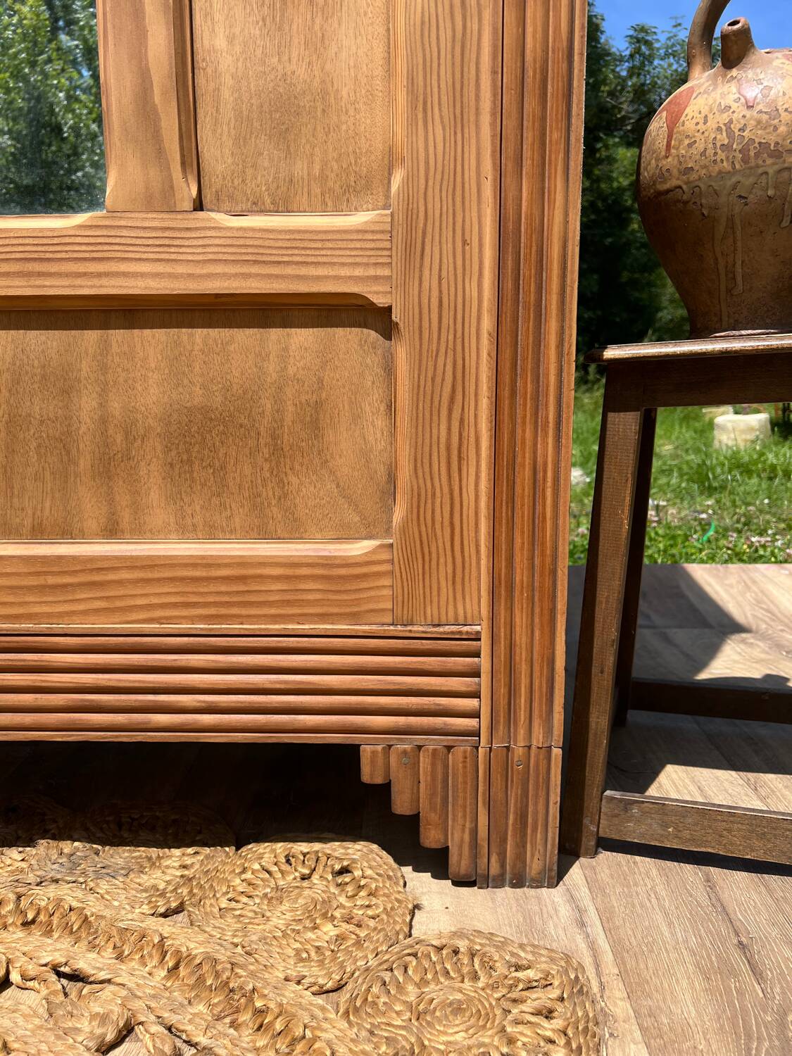 Bonnetière bois clair/ armoire une porte