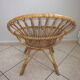 Adult rattan shell armchair from the years 60-70